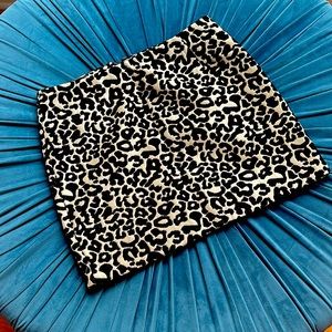 Kendall & Kylie Leopard Print Mint Skirt
